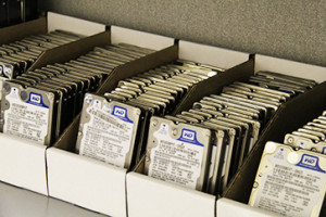 donor inventory for hard drive recovery process